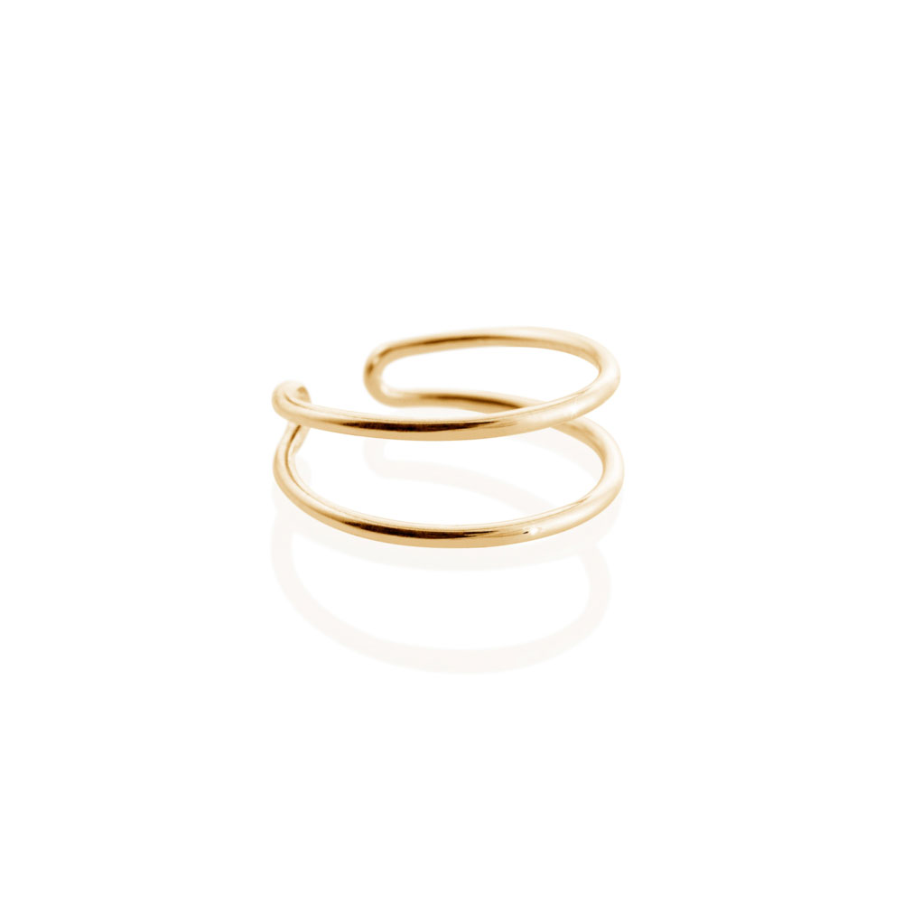 Double Band Ring in Yellow Gold