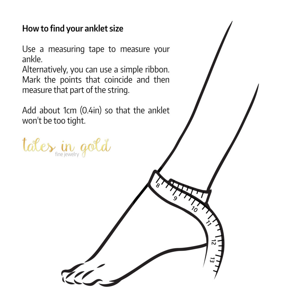 Anklet Size Instructions