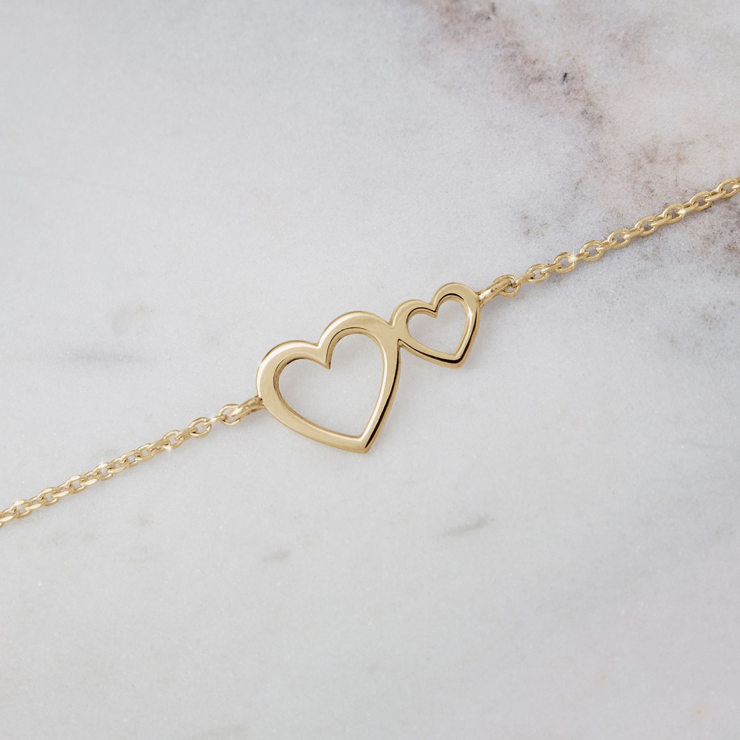Girls' Cz Heart Charm Bracelet Sterling Silver - In Season Jewelry : Target