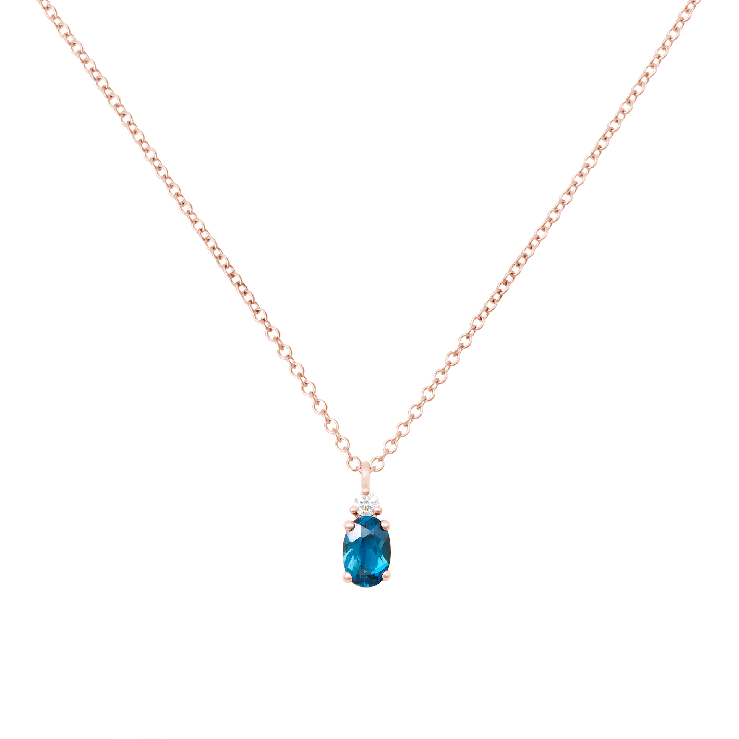 Maeve Blue Topaz Pendant Necklace – Sissy Yates Designs