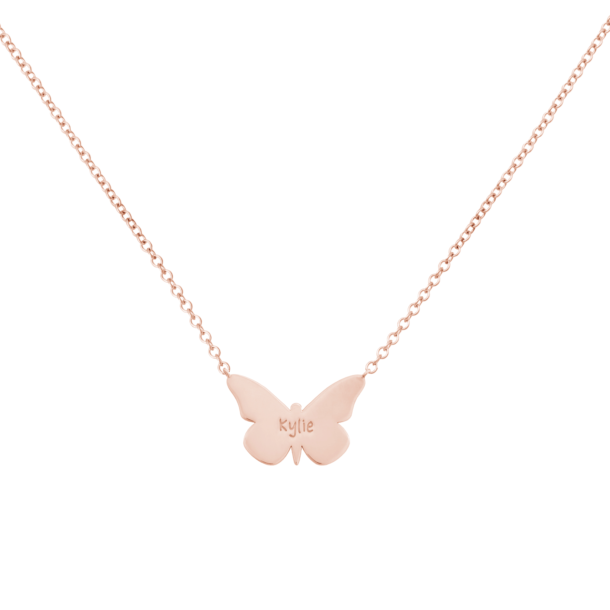 Remembrance Necklace, Forget Me Not Collection Butterfly (Optional Engraving)  | Someone Remembered