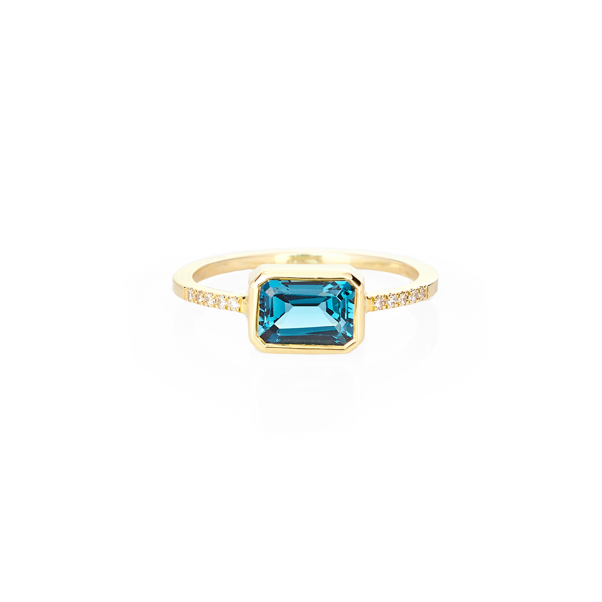 2.50ct Imperial Topaz & Diamond Ring in 18kt Gold | Burton's – Burton's  Gems and Opals