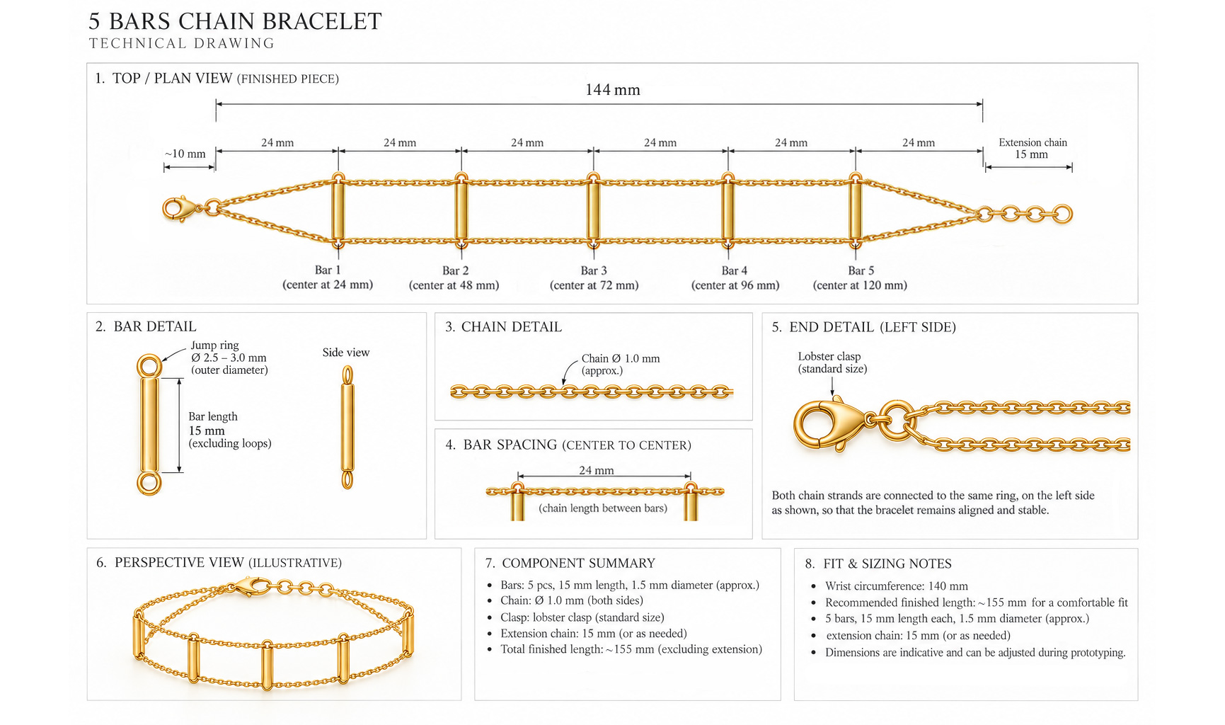 RESERVED, Gold Bracelet - Image 2
