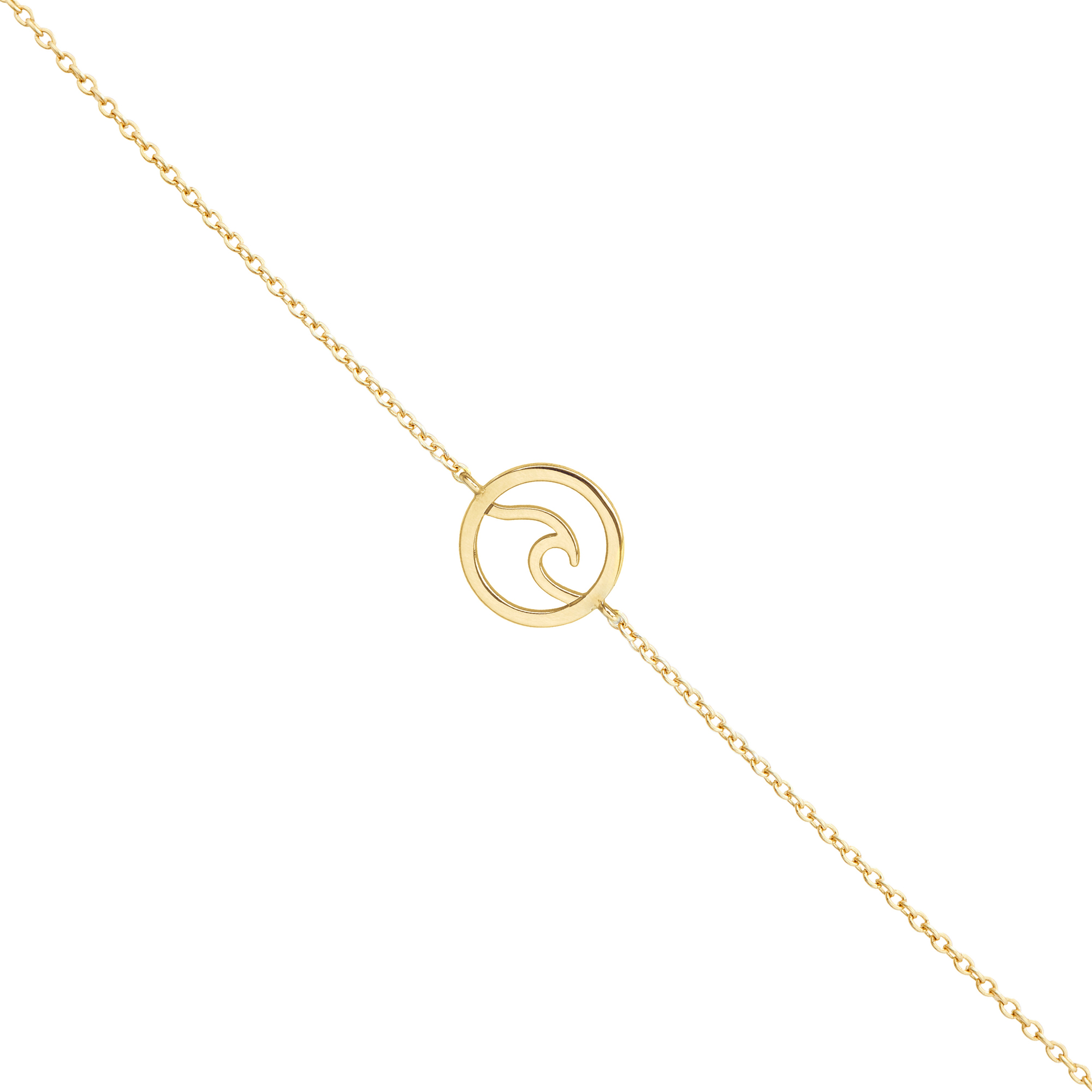 Gold Wave Charm Bracelet - Image 3