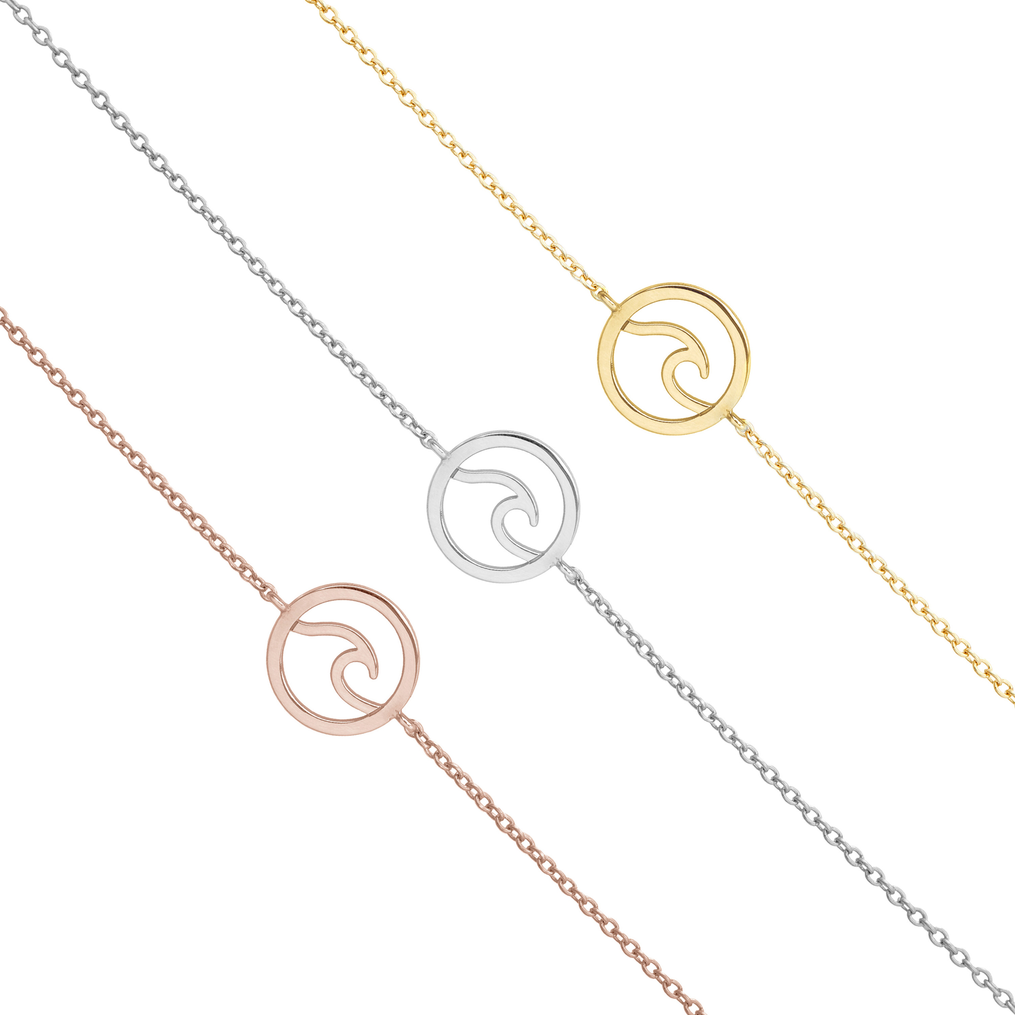 Gold Wave Charm Bracelet - Image 6