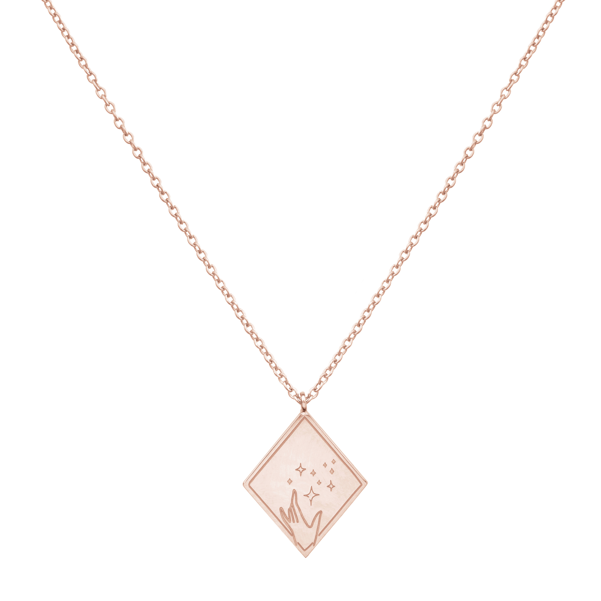 Magic Hands Gold Pendant Necklace - Image 4