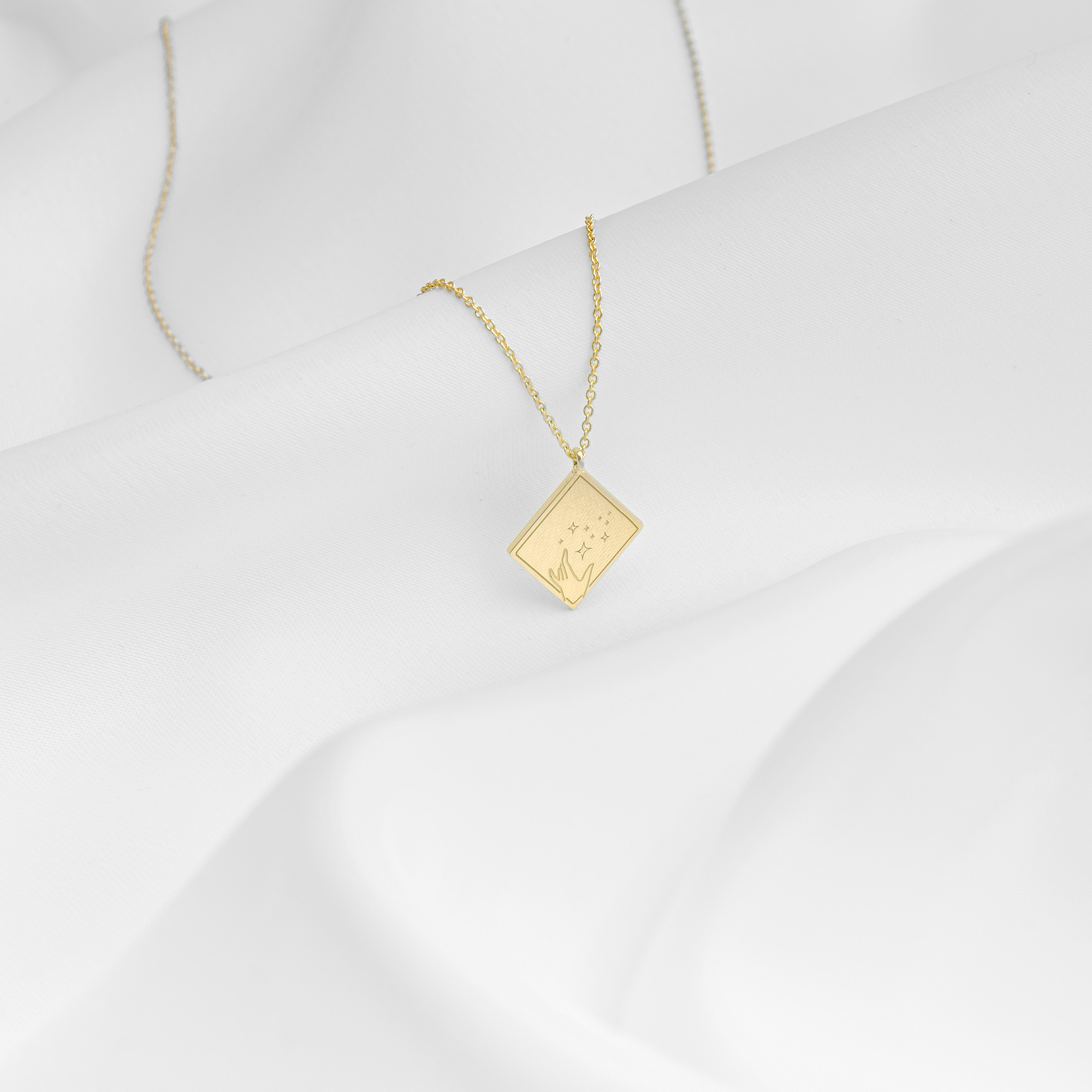 Magic Hands Gold Pendant Necklace - Image 5