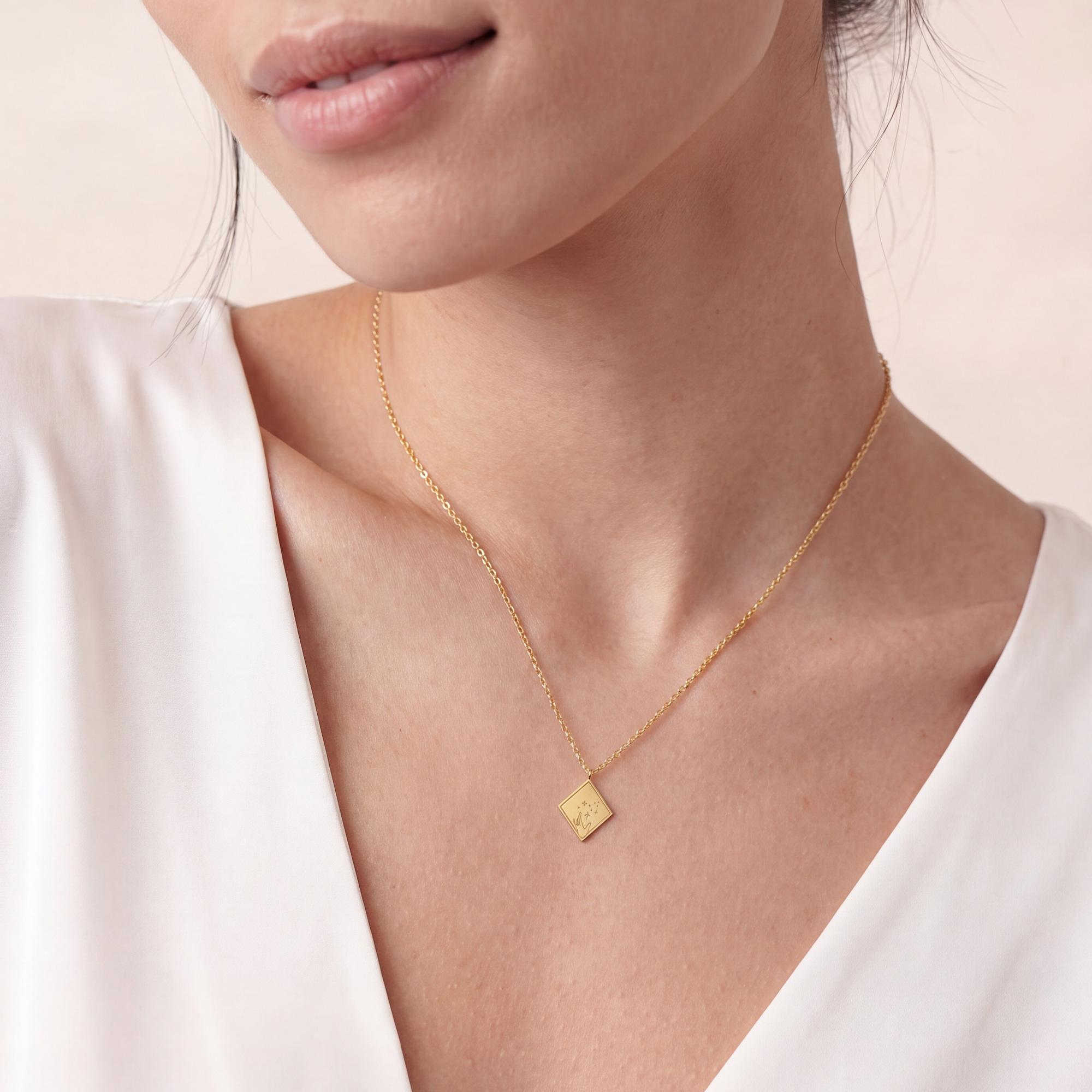 Magic Hands Gold Pendant Necklace - Image 2